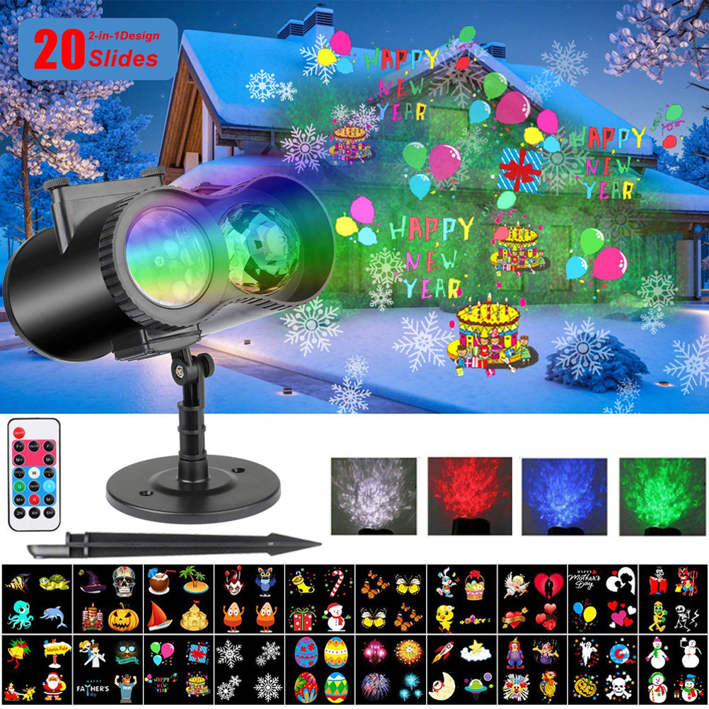 Outdoor Lighting Uk - Moving LED Christmas Projector Light 20