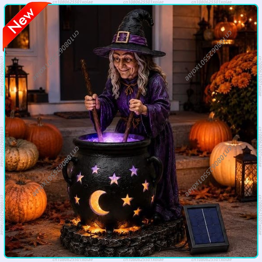 Solar Powered Halloween Witch  - Outdoor Lighting Ip65 ulasan dan harga