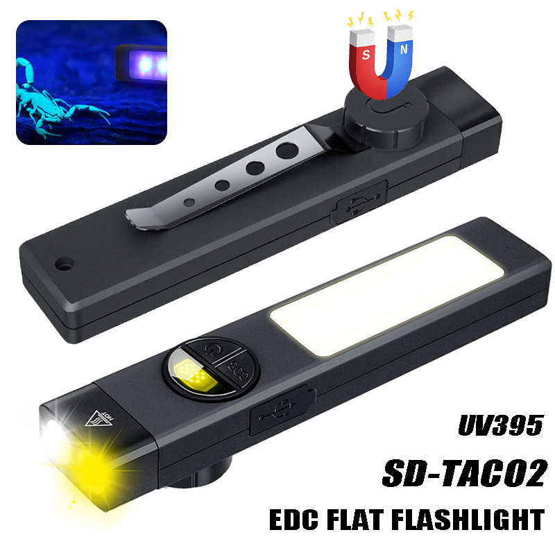 COB+LED Multifunctional Flashl - Outdoor Lighting Black ulasan dan harga