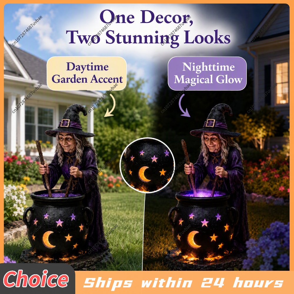 Solar Powered Halloween Witch  - Outdoor Lighting Ip65 ulasan dan harga