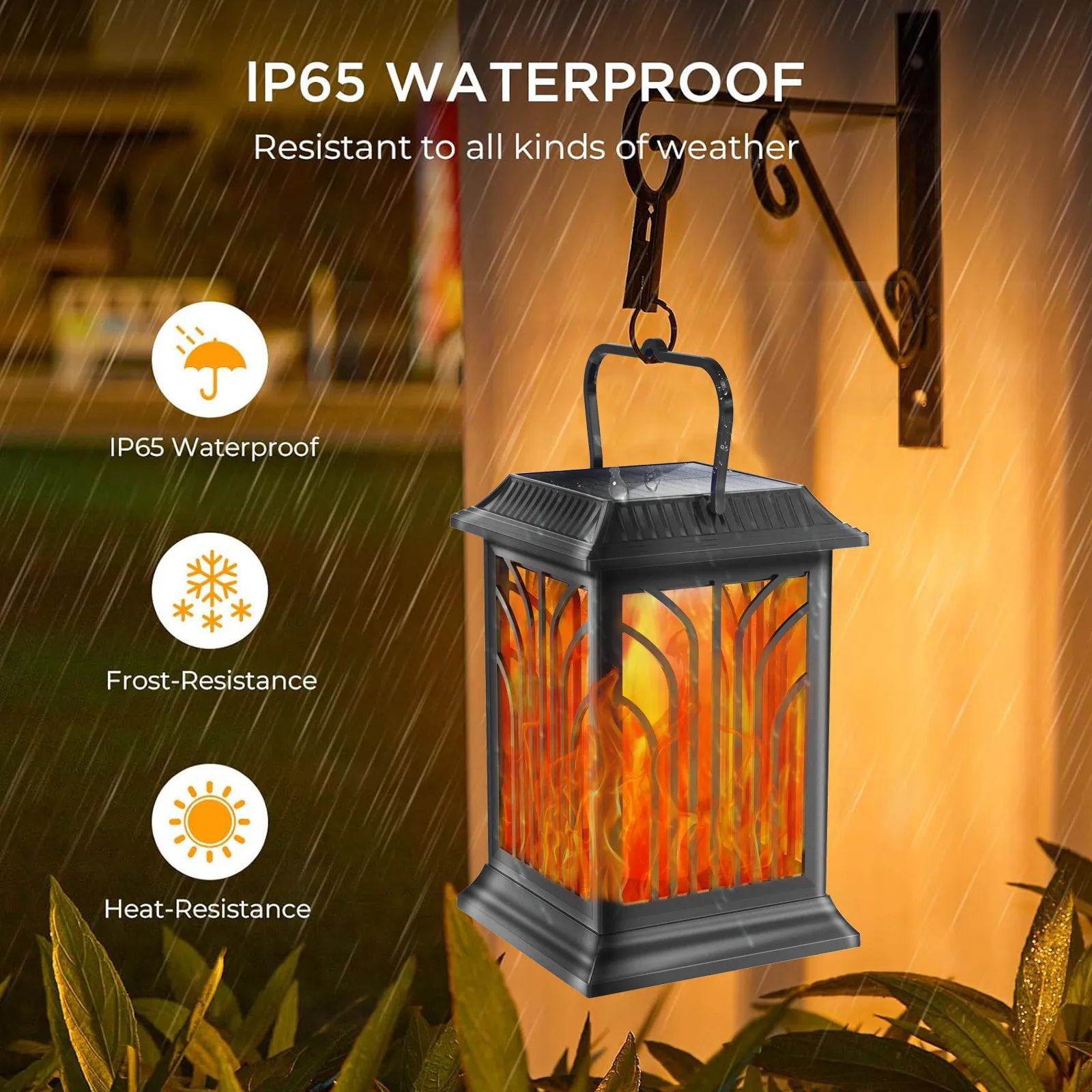 LED solar flame vertical strip - Outdoor Lighting And Landscape ulasan dan harga