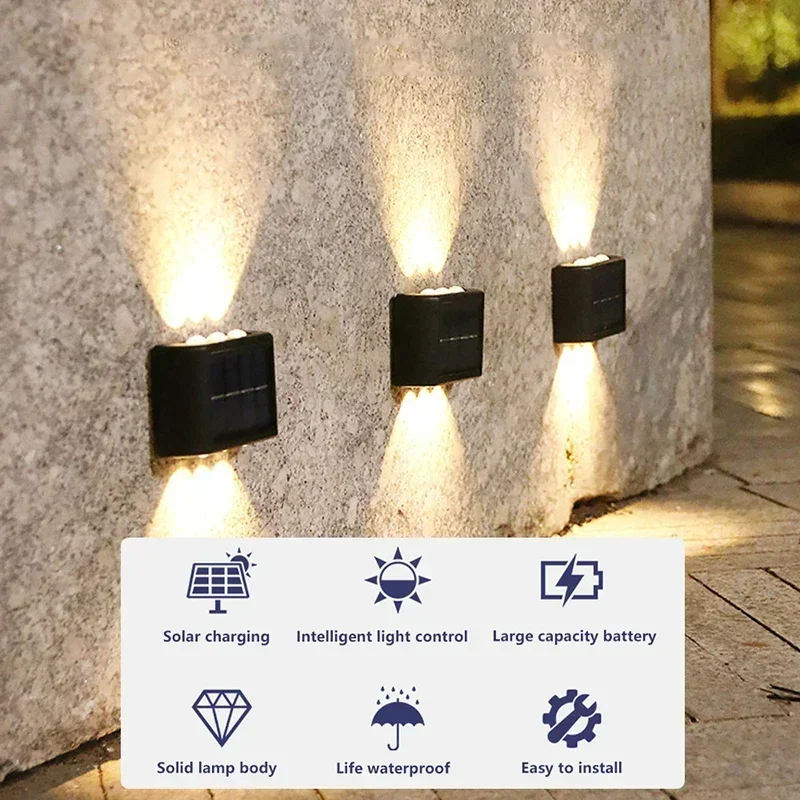 COB Solar Wall Lamp Outdoor Wa - Outdoor Lighting And Landscape ulasan dan harga