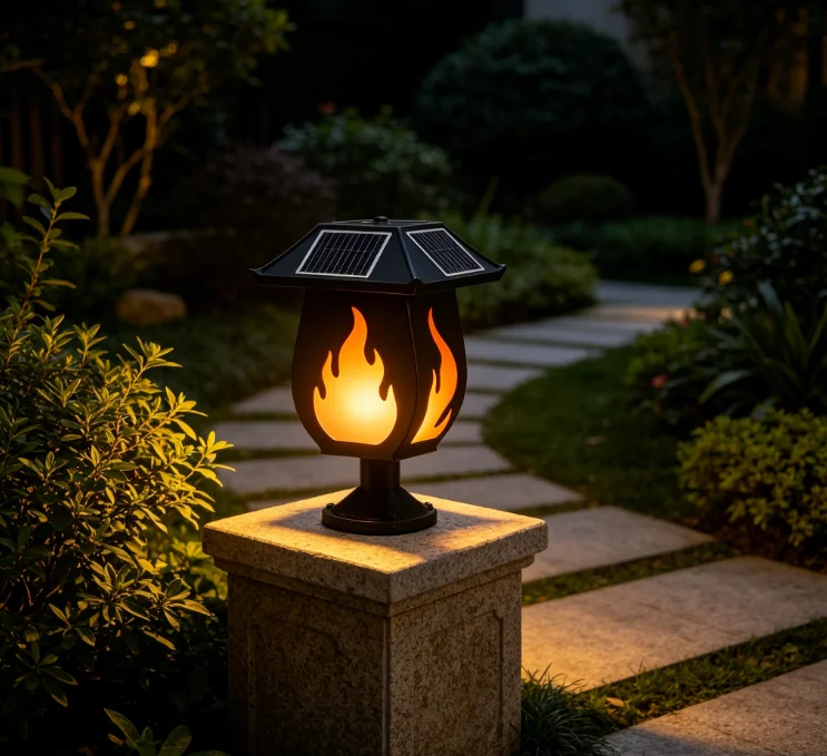 Solar Column Headlights Simula - Outdoor Lighting And Landscape ulasan dan harga