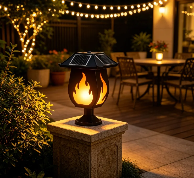 Solar Column Headlights Simula - Outdoor Lighting And Landscape ulasan dan harga