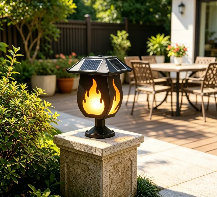 Solar Column Headlights Simula - Outdoor Lighting And Landscape ulasan dan harga