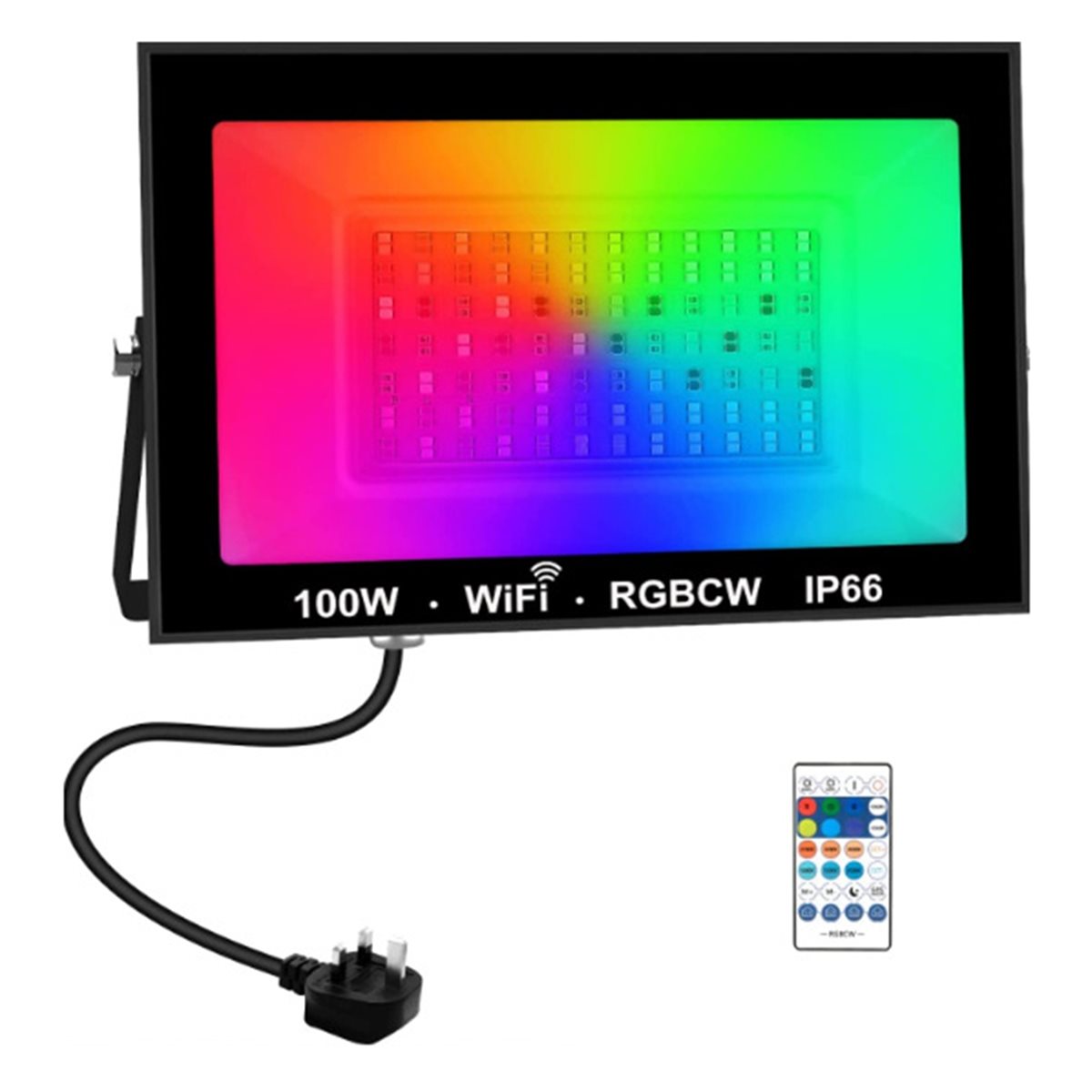 AA19 100W RGBCW LED Flood Ligh - Outdoor Lighting Uk ulasan dan harga