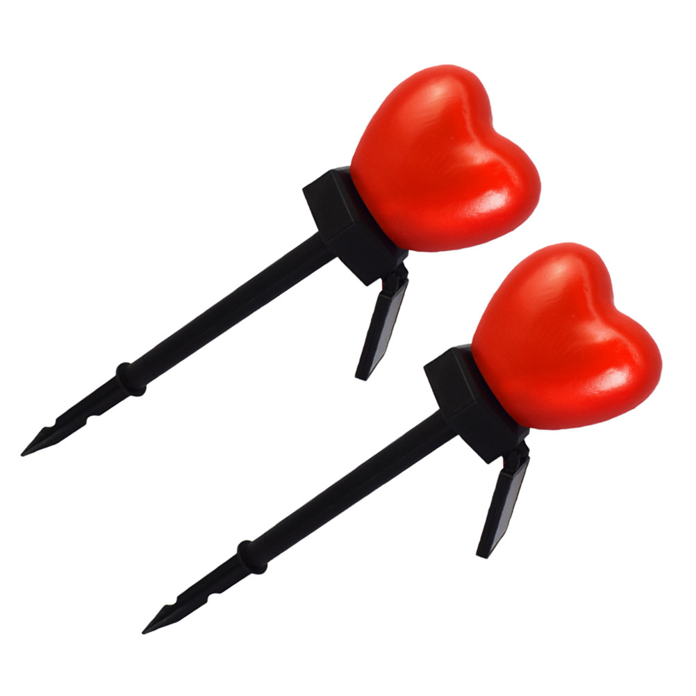 2 Pcs Decoration Heart Solar L - Outdoor Lighting Pathway ulasan dan harga