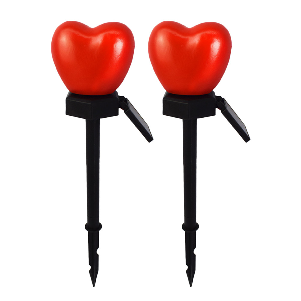 2 Pcs Decoration Heart Solar L - Outdoor Lighting Pathway ulasan dan harga
