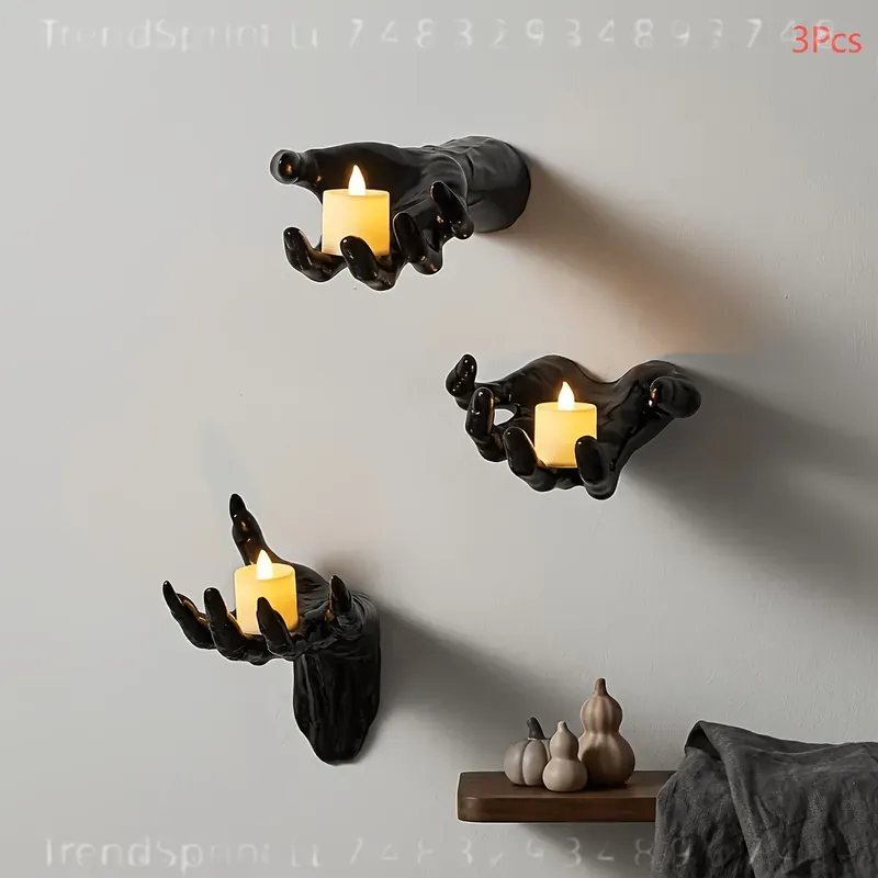 3 Pcs Halloween Wall Decor Lig - Outdoor Lighting Black ulasan dan harga