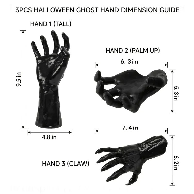 3 Pcs Halloween Wall Decor Lig - Outdoor Lighting Black ulasan dan harga