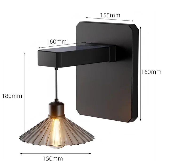 Solar Outdoor Wall Lamp Retro  - Outdoor Lighting Waterproof ulasan dan harga