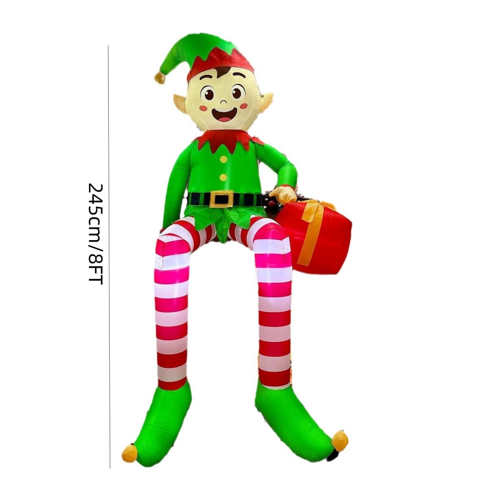 8FT Christmas Inflatables Sitt - Outdoor Lighting Effects ulasan dan harga