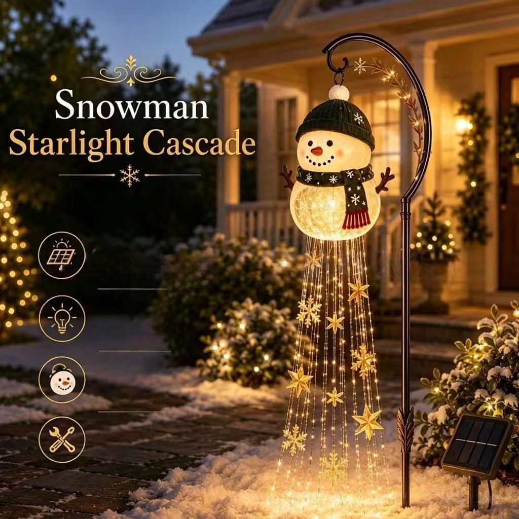 Lighted Christmas Snowman Deco - Outdoor Lighting Effects ulasan dan harga