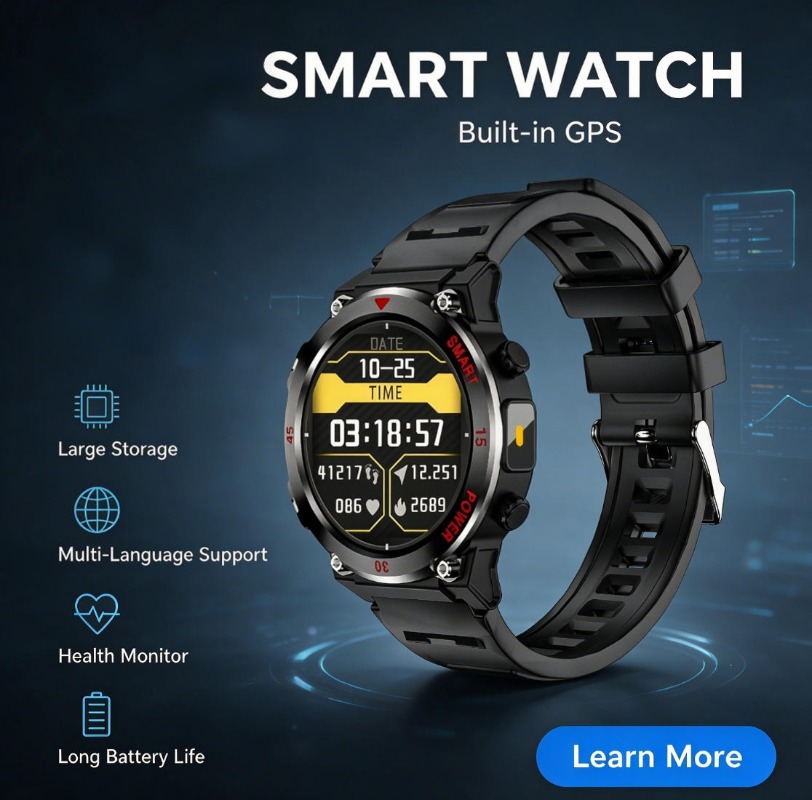 GPS Outdoor Sports Smartwatch, - Outdoor Lighting Track ulasan dan harga