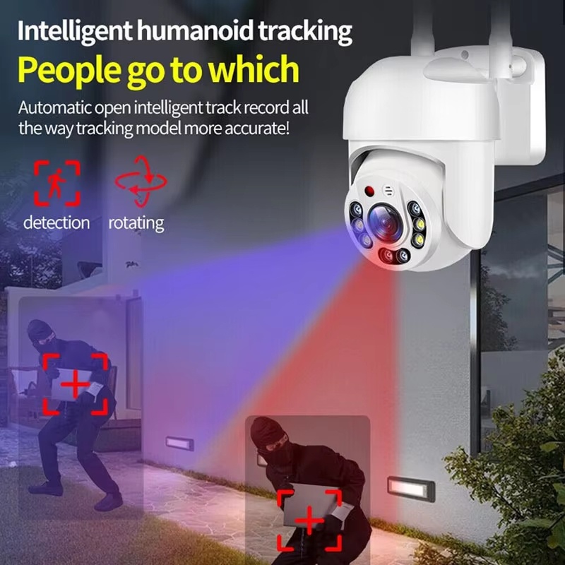 Outdoor HD WiFi Camera 360° Ro - Outdoor Lighting Track ulasan dan harga