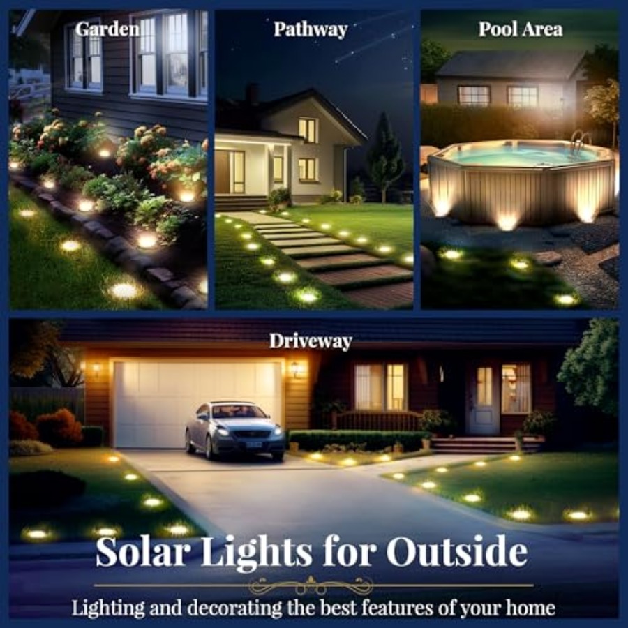 Solar Ground Lights Solar Ligh - Outdoor Lighting And Landscape ulasan dan harga