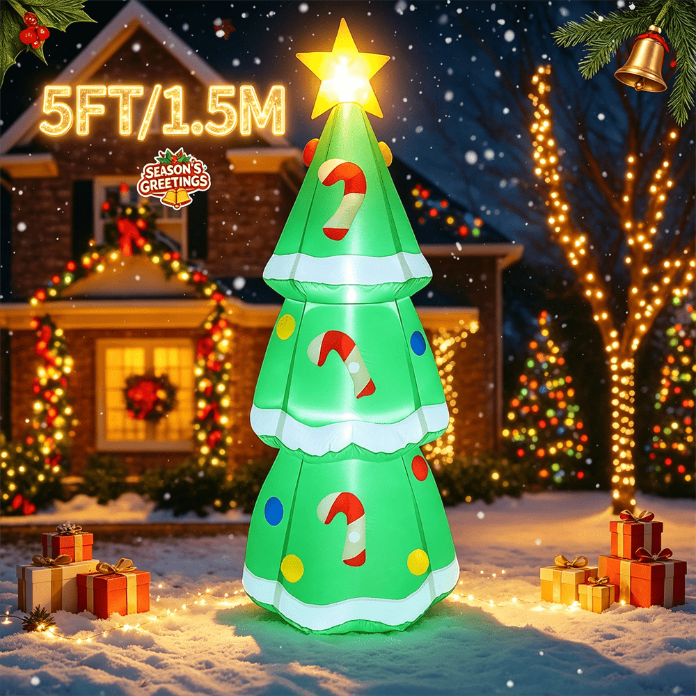 5FT/1.5M Christmas Inflatable  - Outdoor Lighting Effects ulasan dan harga