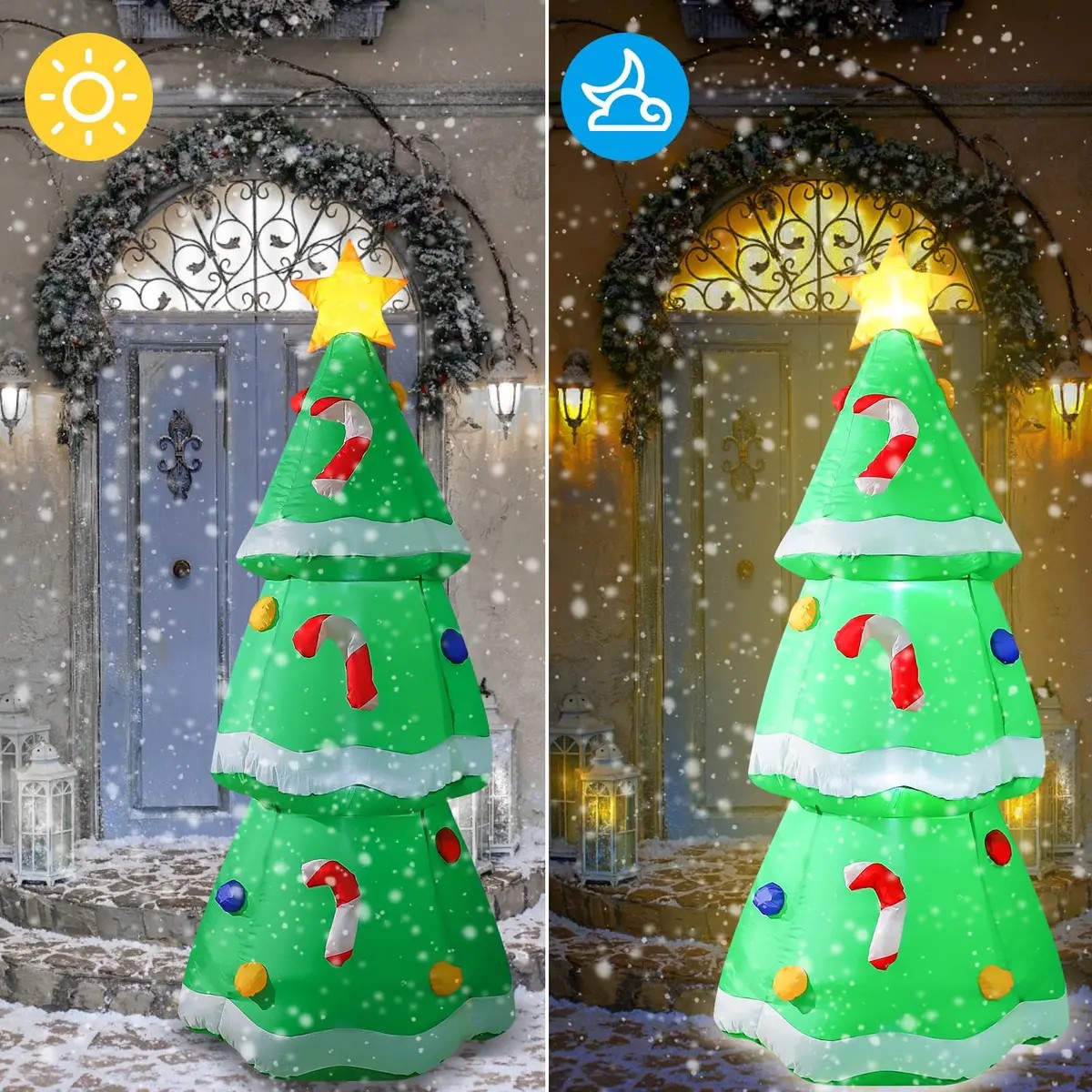5FT/1.5M Christmas Inflatable  - Outdoor Lighting Effects ulasan dan harga