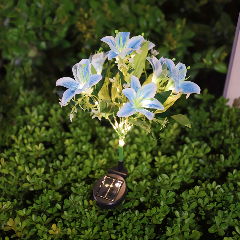 Multi-Bloom Pink Lily Solar Ga - Outdoor Lighting Effects ulasan dan harga