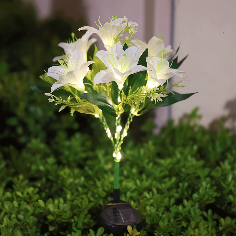 Multi-Bloom Pink Lily Solar Ga - Outdoor Lighting Effects ulasan dan harga